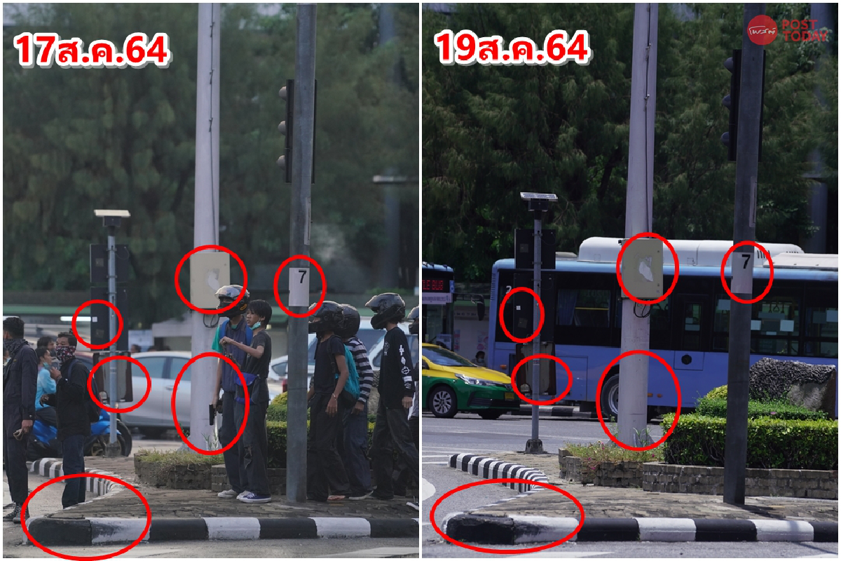 ซูมกันชัดๆ!วัตถุคล้ายปืน หรือ ช่องบนเสาไฟ