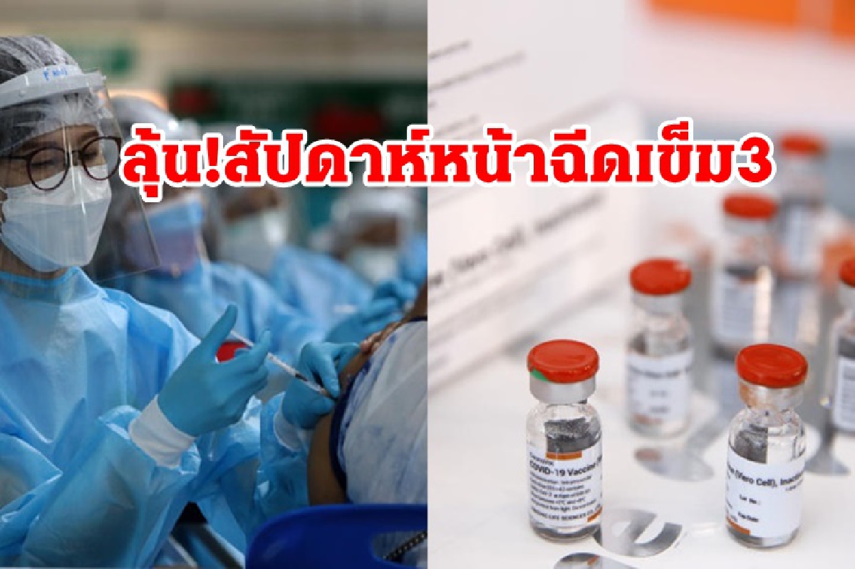 ลุ้น!ฉีดเข็ม 3ให้ผู้ฉีด"ซิโนแวค" 2 เข็ม คาดสัปดาห์หน้าชัด ลุ้น!ฉีดเข็ม 3ให้ผู้ฉีด"ซิโนแวค" 2 เข็ม คาดสัปดาห์หน้าชัด