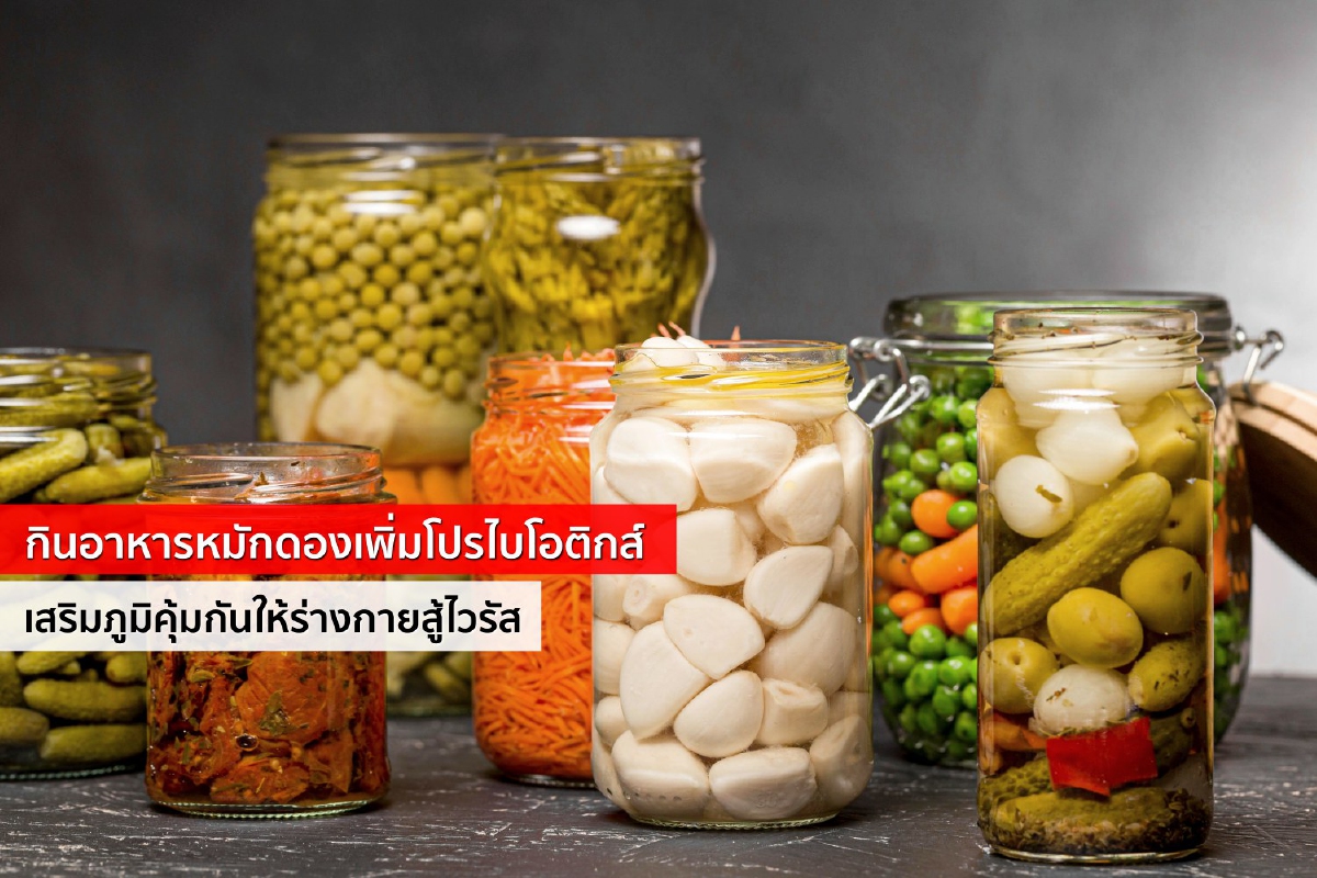 กินอาหารหมักดองเพิ่มโปรไบโอติกส์ เสริมภูมิคุ้มกันให้ร่างกายสู้ไวรัส กินอาหารหมักดองเพิ่มโปรไบโอติกส์ เสริมภูมิคุ้มกันให้ร่างกายสู้ไวรัส