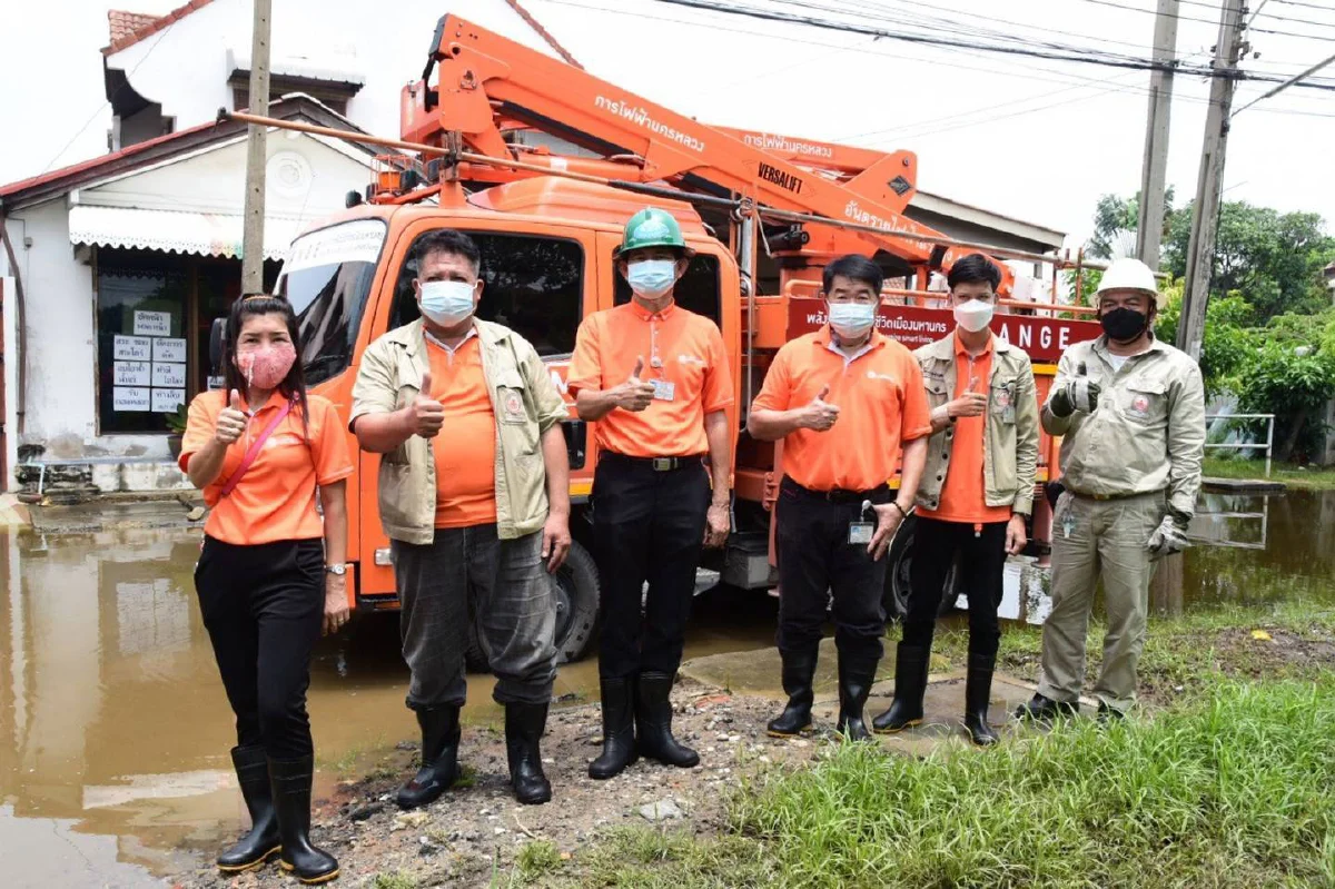 MEA ลงพื้นที่ช่วยเหลือประชาชนสมุทรปราการและนิคมอุสาหกรรมบางปู ตรวจสอบระบบไฟฟ้าเพื่อความปลอดภัยจากเหตุน้ำท่วม