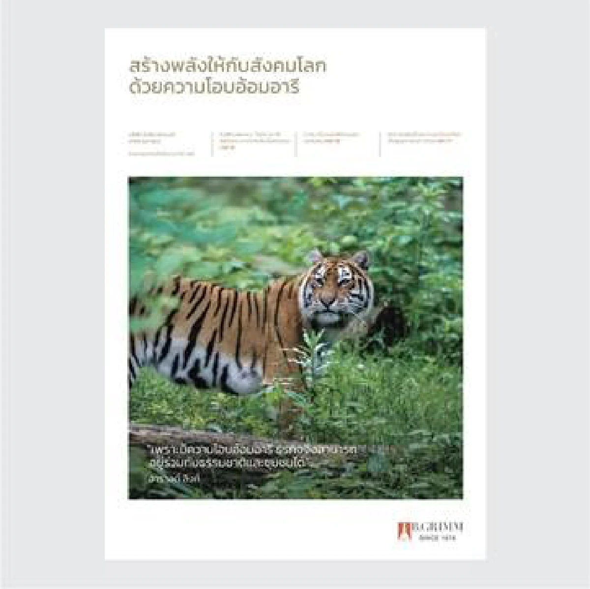 บี.กริม เพาเวอร์ คว้ารางวัลสูงสุดระดับ Gold จาก The International ARC Awards 2021