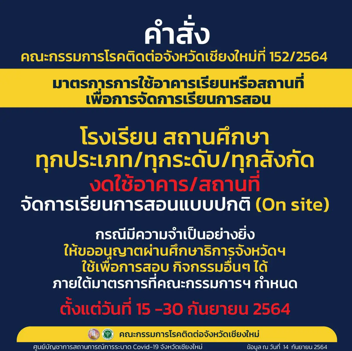 เชียงใหม่โควิดขยับเพิ่มติดเชื้อใกล้แตะ100คน/วัน