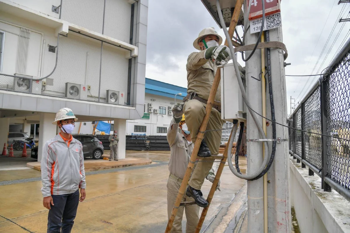 MEA ลงพื้นที่ตรวจสอบความมั่นคงระบบไฟฟ้าอุโมงค์ระบายน้ำใต้คลองบางซื่อ