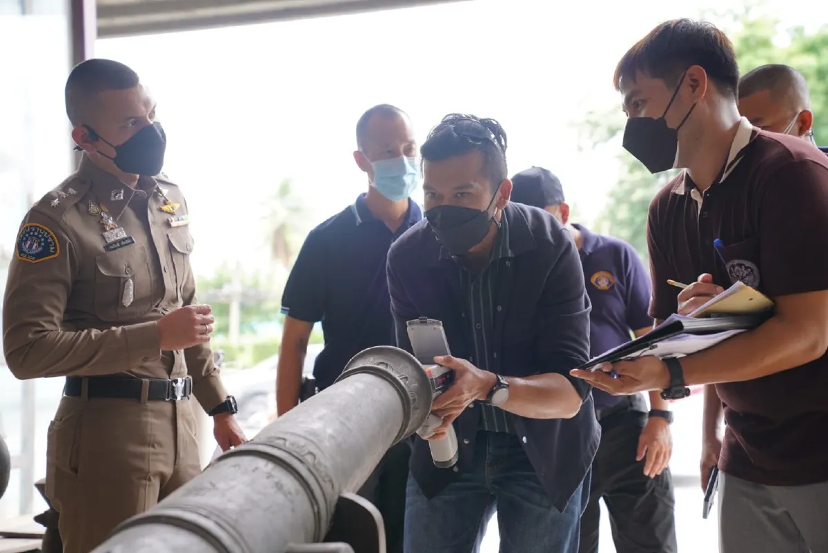 กองปราบค้นร้านโบราณวัตถุ ยึดปืนใหญ่เทียม7กระบอก