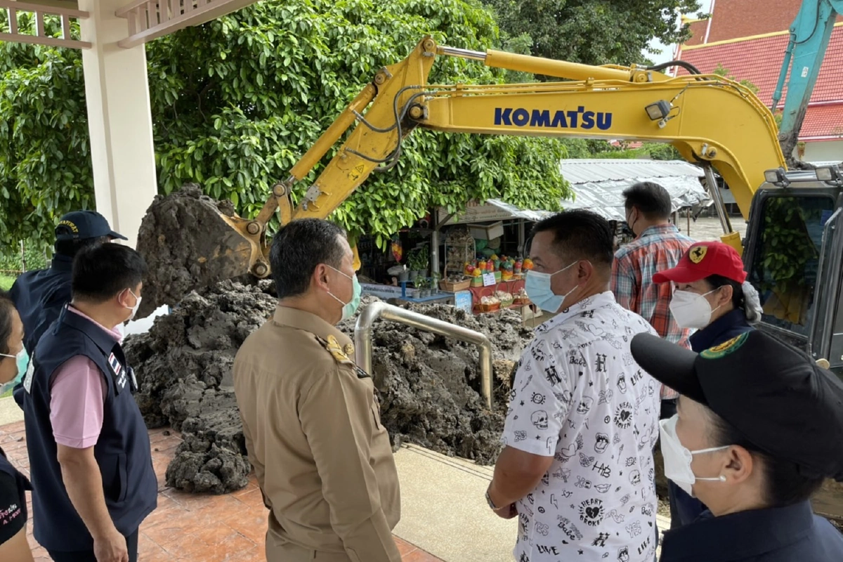 ปลัดมท.ตรวจความพร้อมรับมือแก้น้ำท่วมปากเกร็ด 