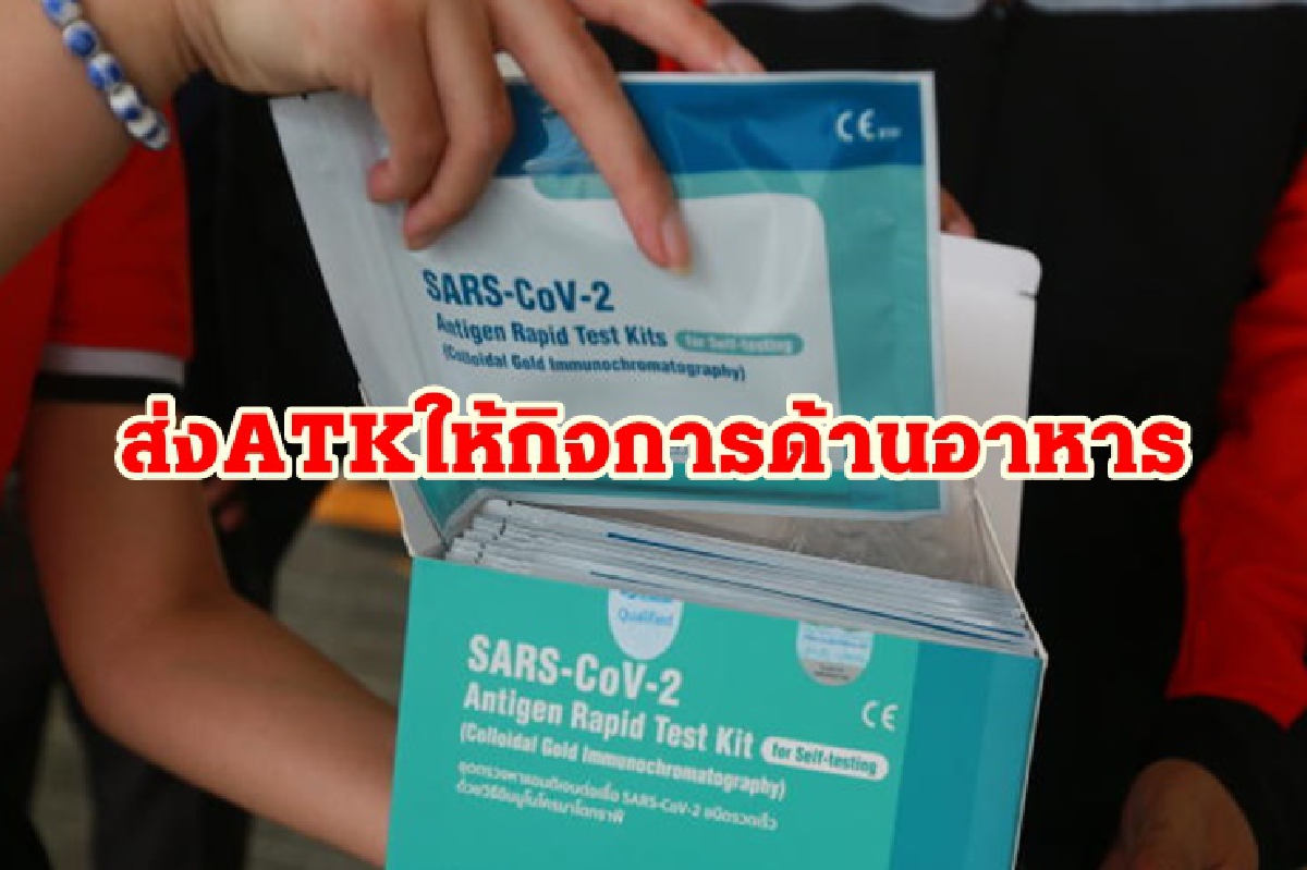 สธ.จัด ATK 250,000 ชุดให้ผู้ประกอบการด้านอาหาร ย้ำใช้หลัก10ข้อป้องกันโควิด สธ.จัด ATK 250,000 ชุดให้ผู้ประกอบการด้านอาหาร ย้ำใช้หลัก10ข้อป้องกันโควิด