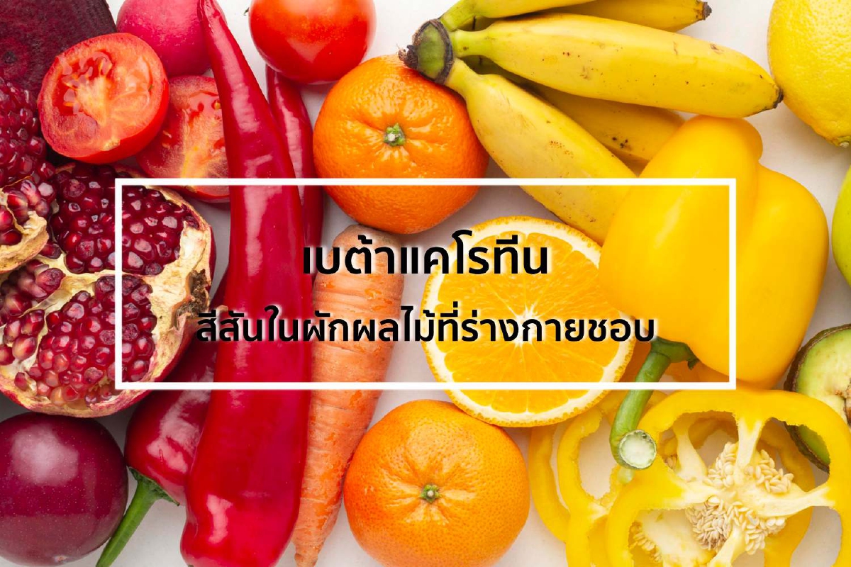 เบต้าแคโรทีน สีสันในผักผลไม้ที่ร่างกายชอบ เบต้าแคโรทีน สีสันในผักผลไม้ที่ร่างกายชอบ