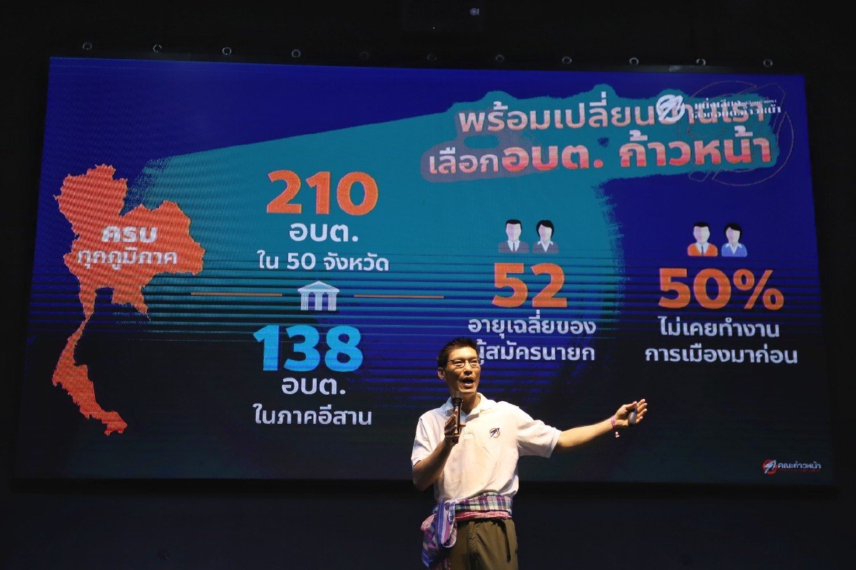 "ธนาธร"หวังความสำเร็จในเทศบาล พาก้าวหน้าคว้าชัยเลือกตั้งอบต. "ธนาธร"หวังความสำเร็จในเทศบาล พาก้าวหน้าคว้าชัยเลือกตั้งอบต.
