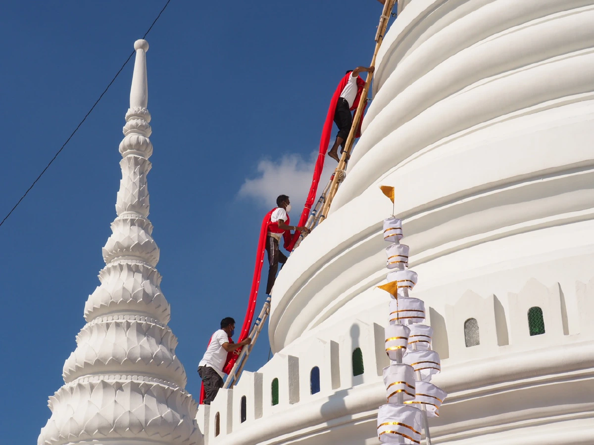 อัญเชิญผ้าแดงห่มองค์พระสมุทรเจดีย์งานประจำปีเมืองปากน้ำ