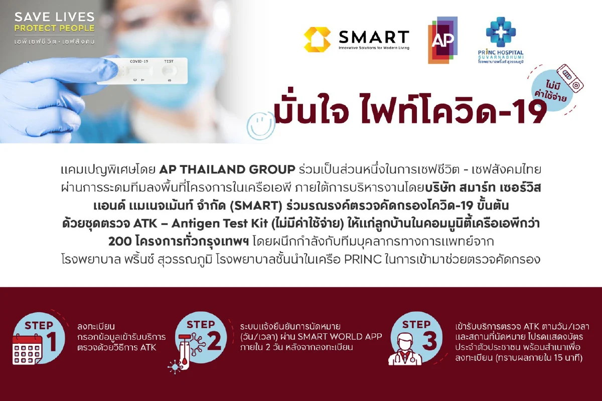 เอพี ไทยแลนด์ กรุ๊ป เปิดตัวแคมเปญ “มั่นใจไฟท์โควิด-19” 