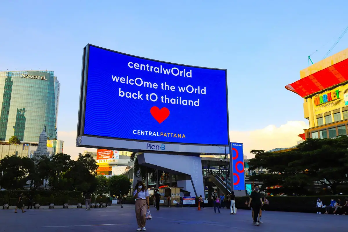 Welcome to Thailand เซ็นทรัลต้อนรับนักท่องเที่ยว ผ่านจอดิจิทัลอินเตอร์แอ็คทีฟที่ใหญ่ที่สุดในโลก