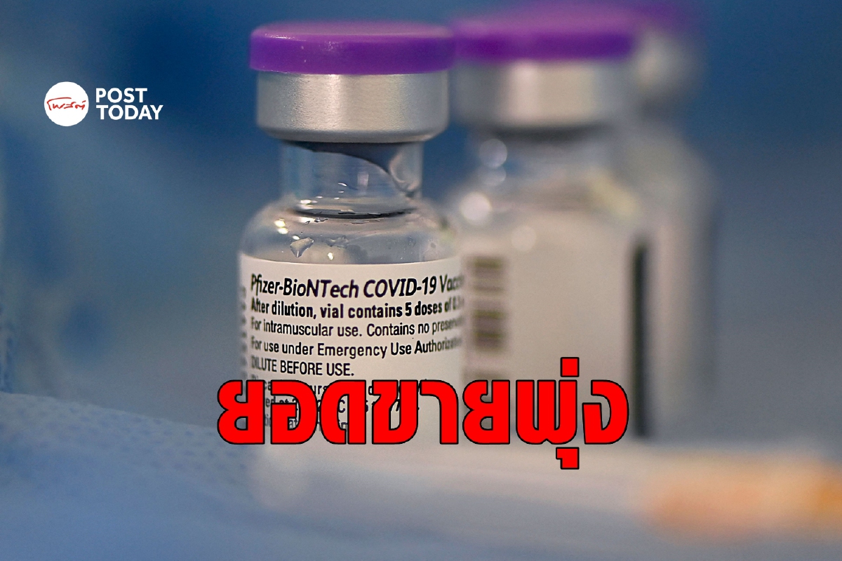 Pfizer โกยอื้อ! คาดปีนี้ขายวัคซีนได้ 1.2 ล้านล้านบาท Pfizer โกยอื้อ! คาดปีนี้ขายวัคซีนได้ 1.2 ล้านล้านบาท