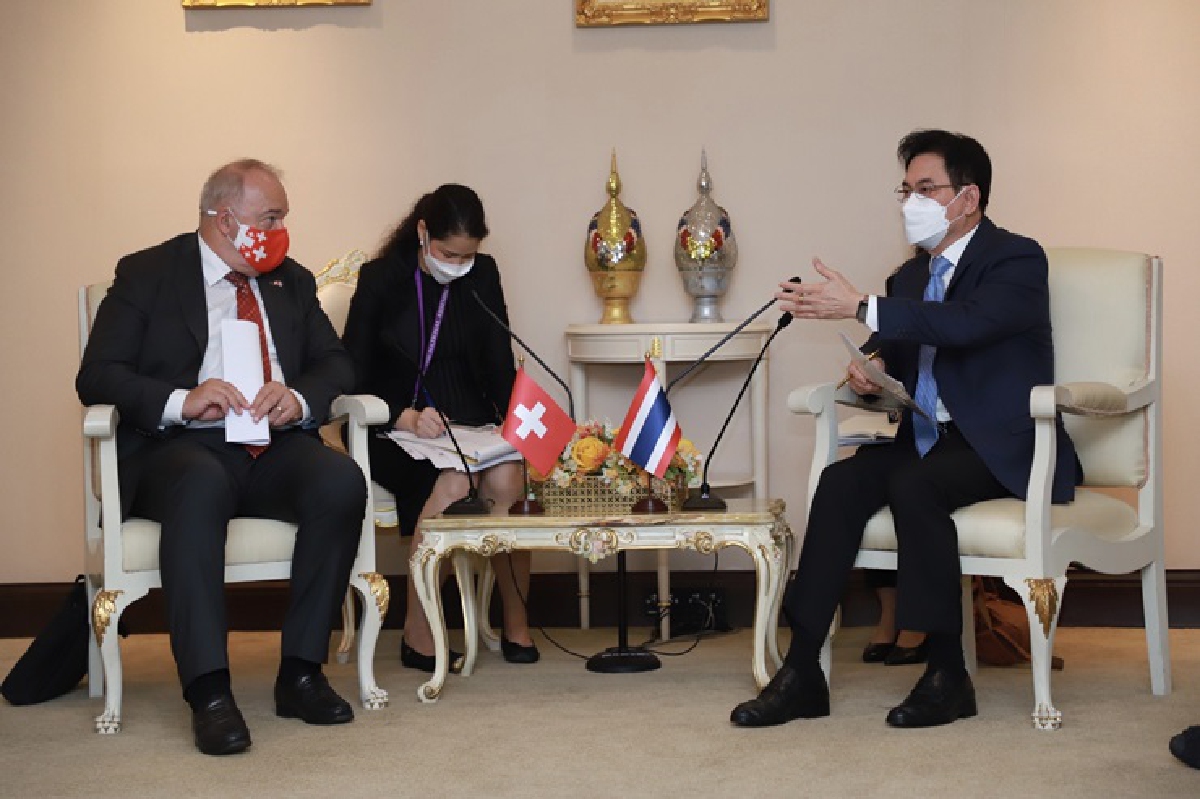 ประธานวุฒิสภาสวิส พบ "จุรินทร์" หนุนการค้า-ลงทุน 2 ประเทศ ประธานวุฒิสภาสวิส พบ "จุรินทร์" หนุนการค้า-ลงทุน 2 ประเทศ