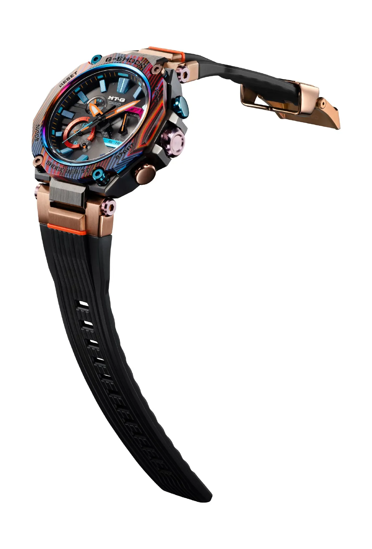 สะกดทุกสายตา Casio เผยโฉมนาฬิกา MT-G รุ่นใหม่ เจิดจรัสดั่งภูเขาสายรุ้ง