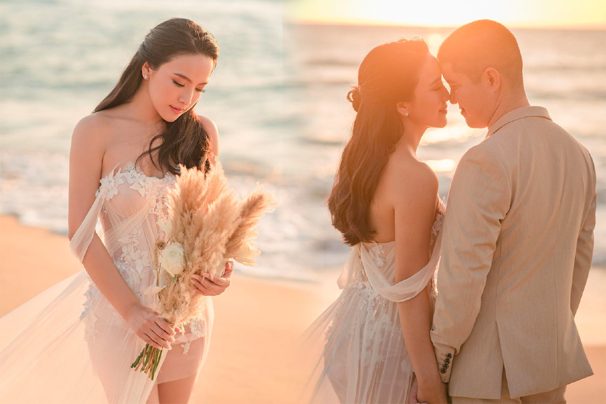 "มะปราง วิรากานต์" เผยภาพพรีเวดดิ้งสวยหล่อริมทะเล โรแมนติกสุดๆ "มะปราง วิรากานต์" เผยภาพพรีเวดดิ้งสวยหล่อริมทะเล โรแมนติกสุดๆ