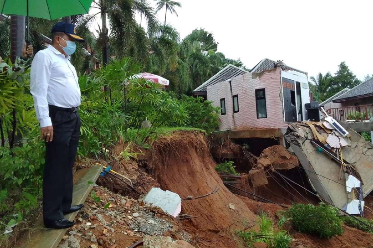 ดินสไลด์ห้องพักโรงแรมเกาะสมุยห้ามใช้อาคารชั่วคราว