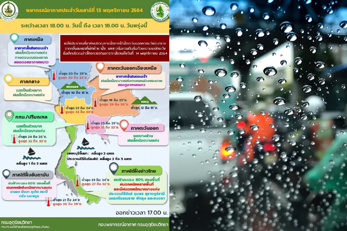 เหนือ-อีสานอากาศเย็น ภาคใต้ฝนตกหนักหลายจังหวัด เหนือ-อีสานอากาศเย็น ภาคใต้ฝนตกหนักหลายจังหวัด