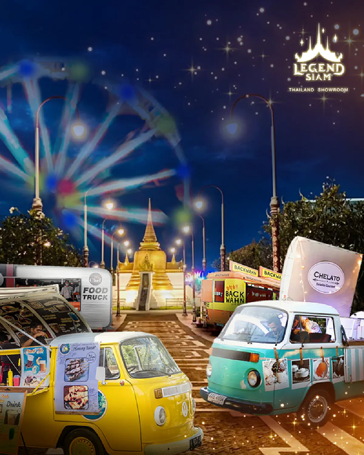 ลอยกระทงบนโค้งน้ำที่สวยที่สุดในพัทยา @Legend Siam Pattaya