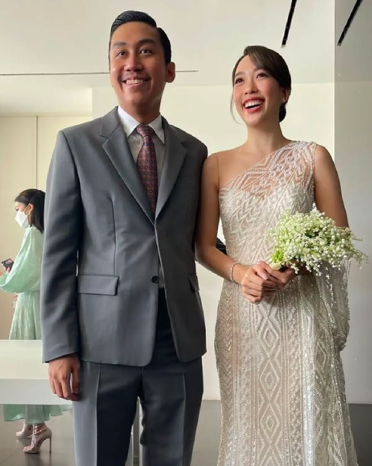 “นาฑี เก็ตสึโนวา" จูงมือ "อิงฟ้า" เข้าพิธีแต่งงาน แบบเรียบง่ายแต่อบอุ่นมาก