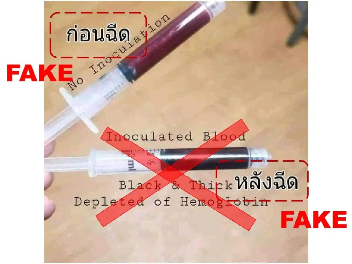 หมอยืนยัน!ฉีดวัคซีนโควิดแล้วบริจาคโลหิตได้ ไม่ทำให้เลือดเป็นสีดำ