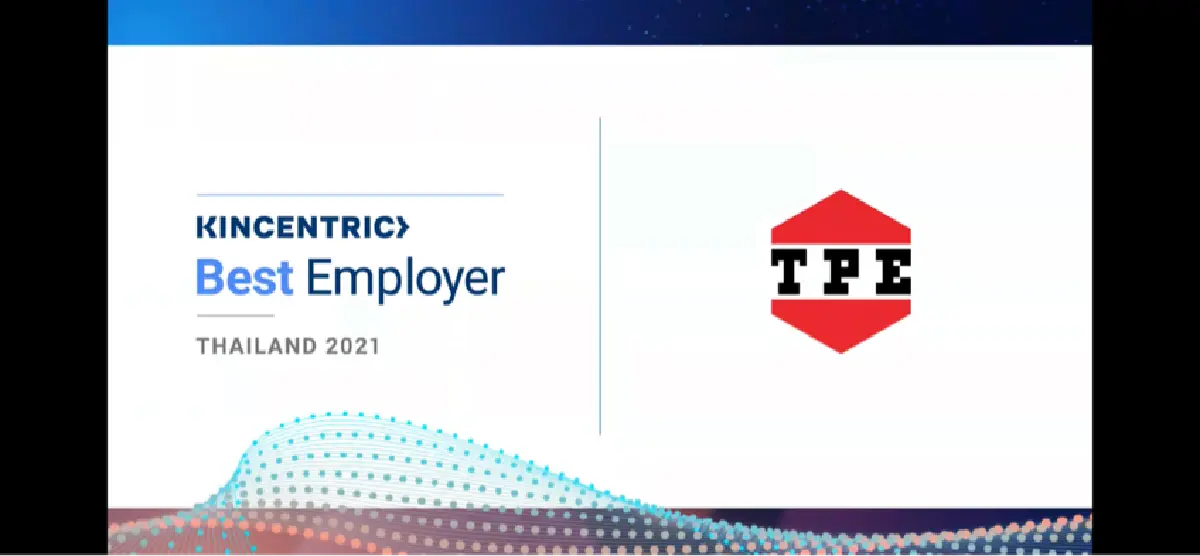 บริษัท ไทยโพลิเอททีลีน ในเอสซีจี เคมิคอลส์ คว้ารางวัลสุดยอดองค์กรนายจ้างดีเด่นแห่งประเทศไทย ปี 64 จากสถาบันด้านทรัพยากรบุคคลระดับโลก