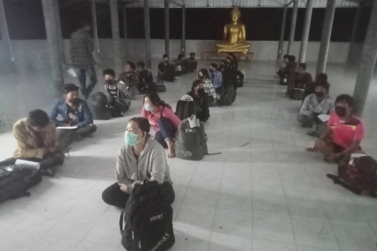 จนท.จับ24แรงงานเมียนมาลอบข้ามแดนด้านไทรโยค