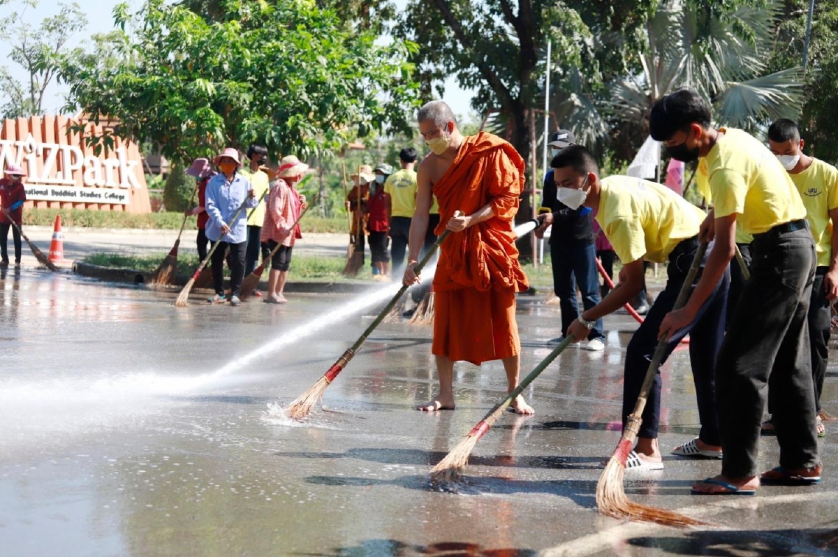 มจร ทำความสะอาดครั้งใหญ่รับพิธีประสาทปริญญา ประจำปี 2564 มจร ทำความสะอาดครั้งใหญ่รับพิธีประสาทปริญญา ประจำปี 2564