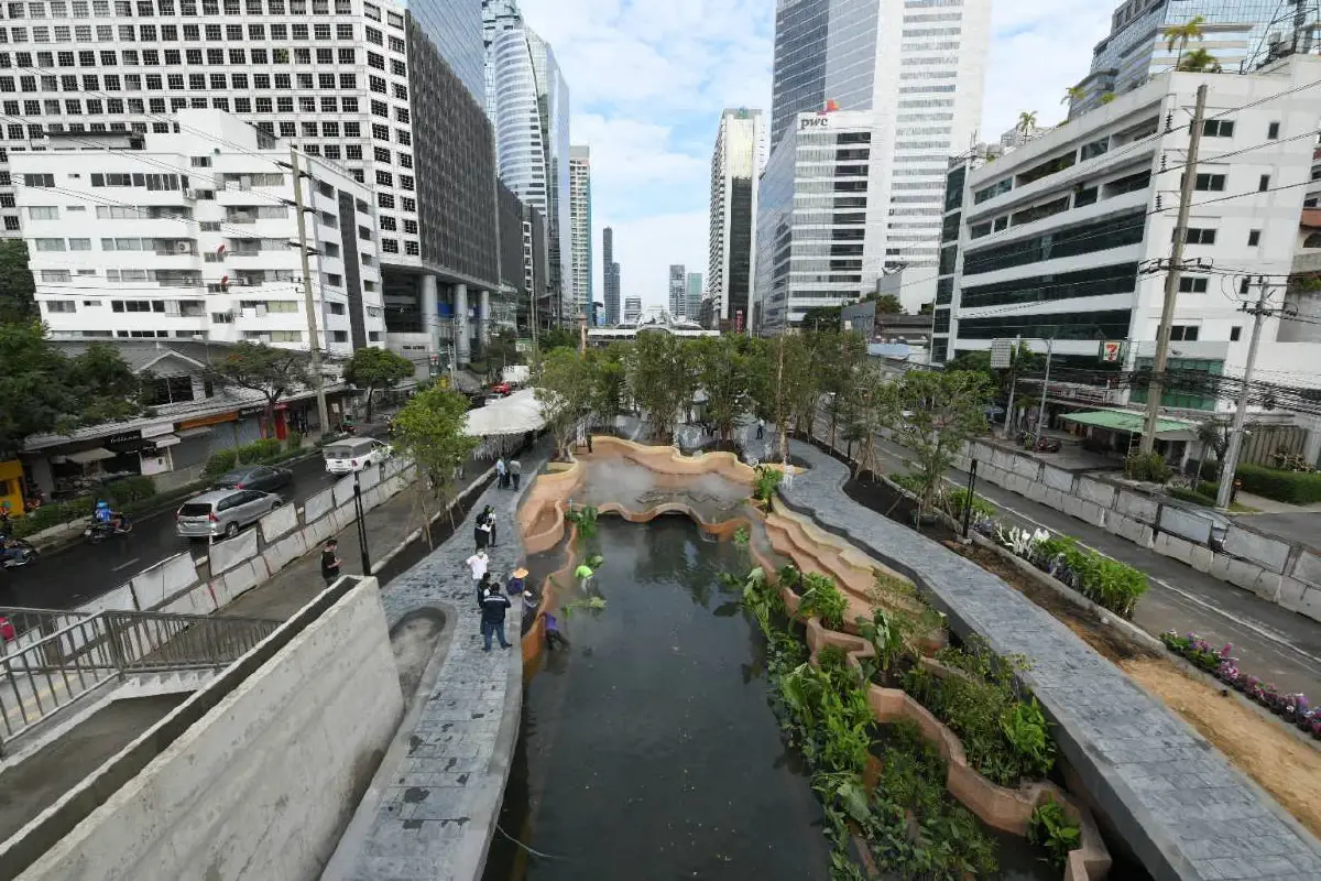 สวนสาธารณะคลองช่องนนทรีคืบหน้า70%คาดเปิดใช้คริสต์มาสปีนี้