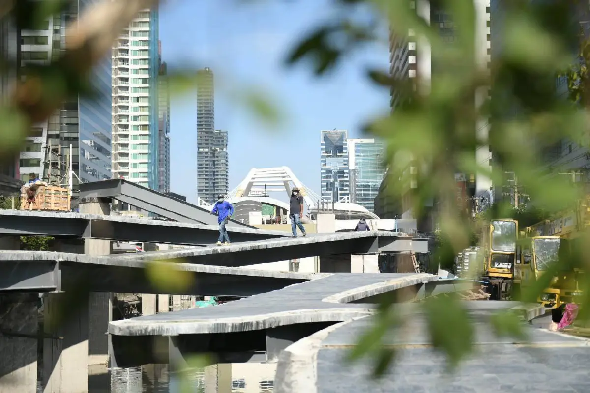 สวนสาธารณะคลองช่องนนทรีคืบหน้า70%คาดเปิดใช้คริสต์มาสปีนี้