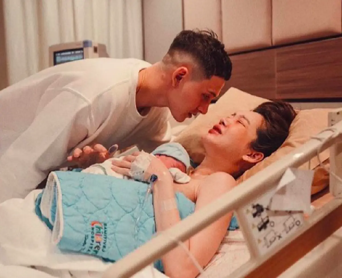 “กวินท์-ปุ้มปุ้ย” ตั้งชื่อลูกชายสุดเก๋ว่า “น้องไซอัลบลู สกาย ดูวาล”