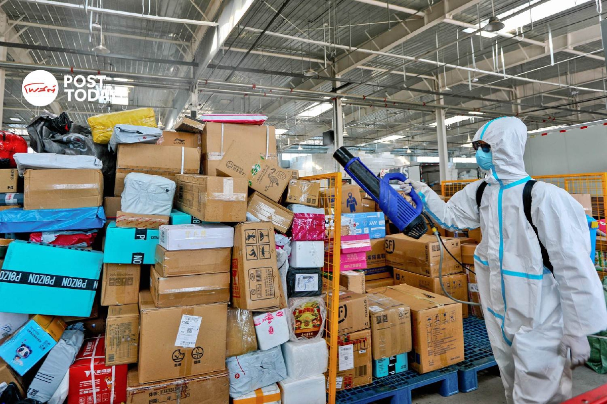 จีนสงสัยพัสดุต่างประเทศตัวการแพร่ Omicron จีนสงสัยพัสดุต่างประเทศตัวการแพร่ Omicron