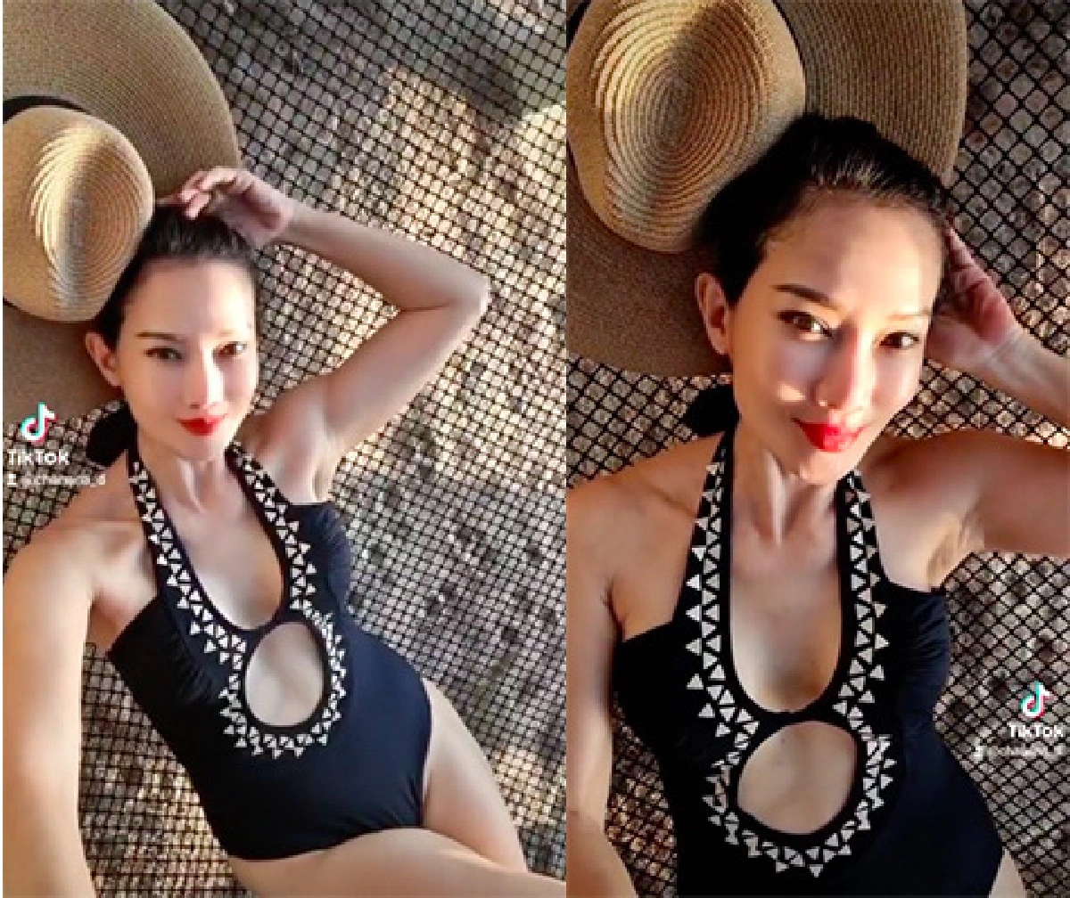 "ดี้ ชนานา" วัย 58 หุ่นอย่างเป๊ะ! นุ่งทูพีซแดนซ์แซ่บๆ ริมทะเล 