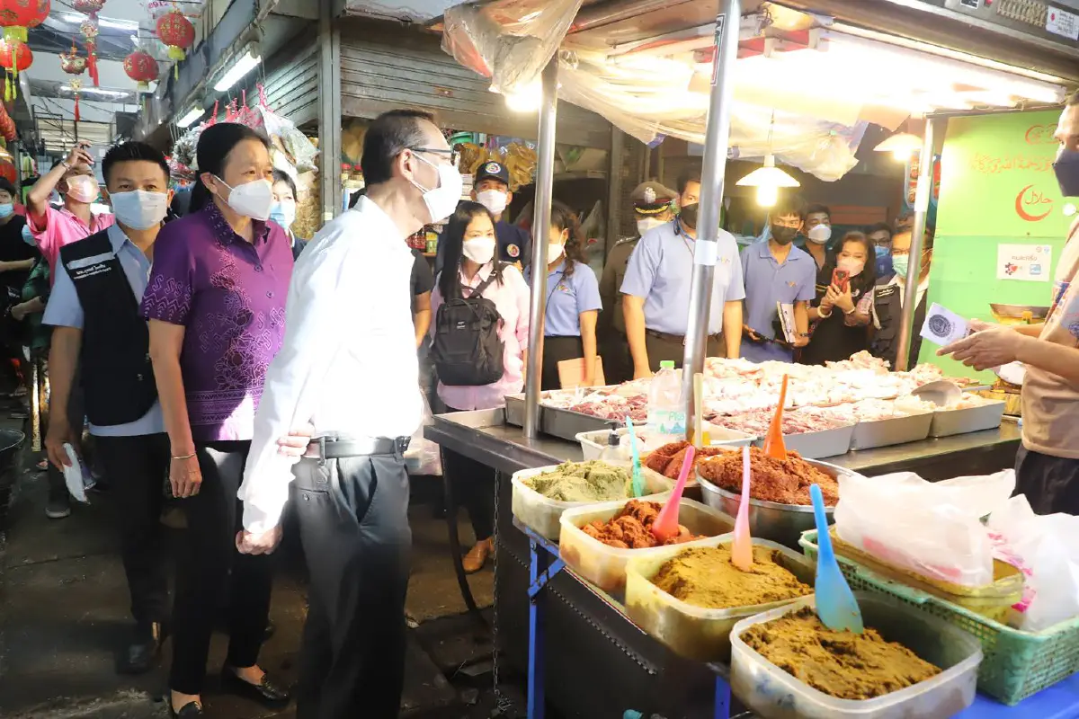 ผู้ว่าฯหมูป่า ตรวจตลาดสดกำชับผู้ค้าห้ามขายเกินราคา