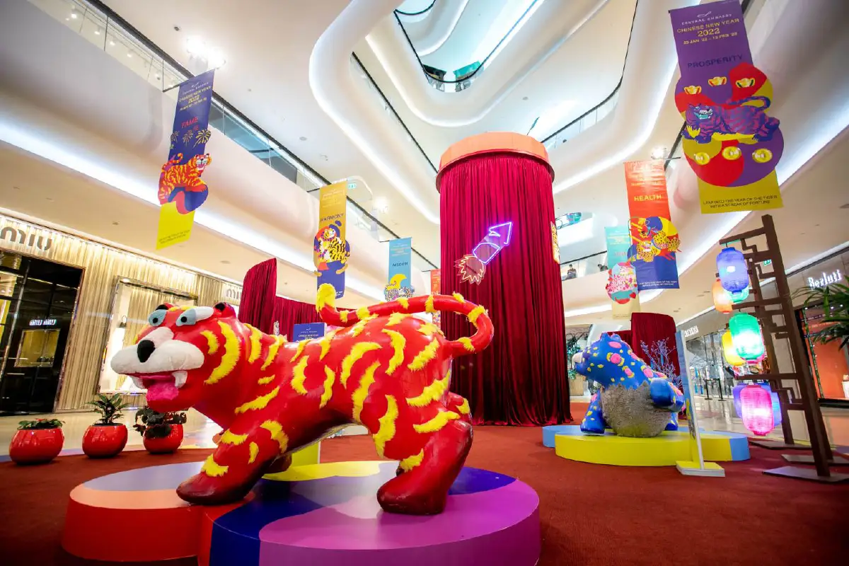 ฉลองรับตรุษจีนปีขาลกับ 8 พยัคฆ์สีมงคล ตัวแทนความโชคดี 8 ด้าน @เซ็นทรัล เอ็มบาสซี