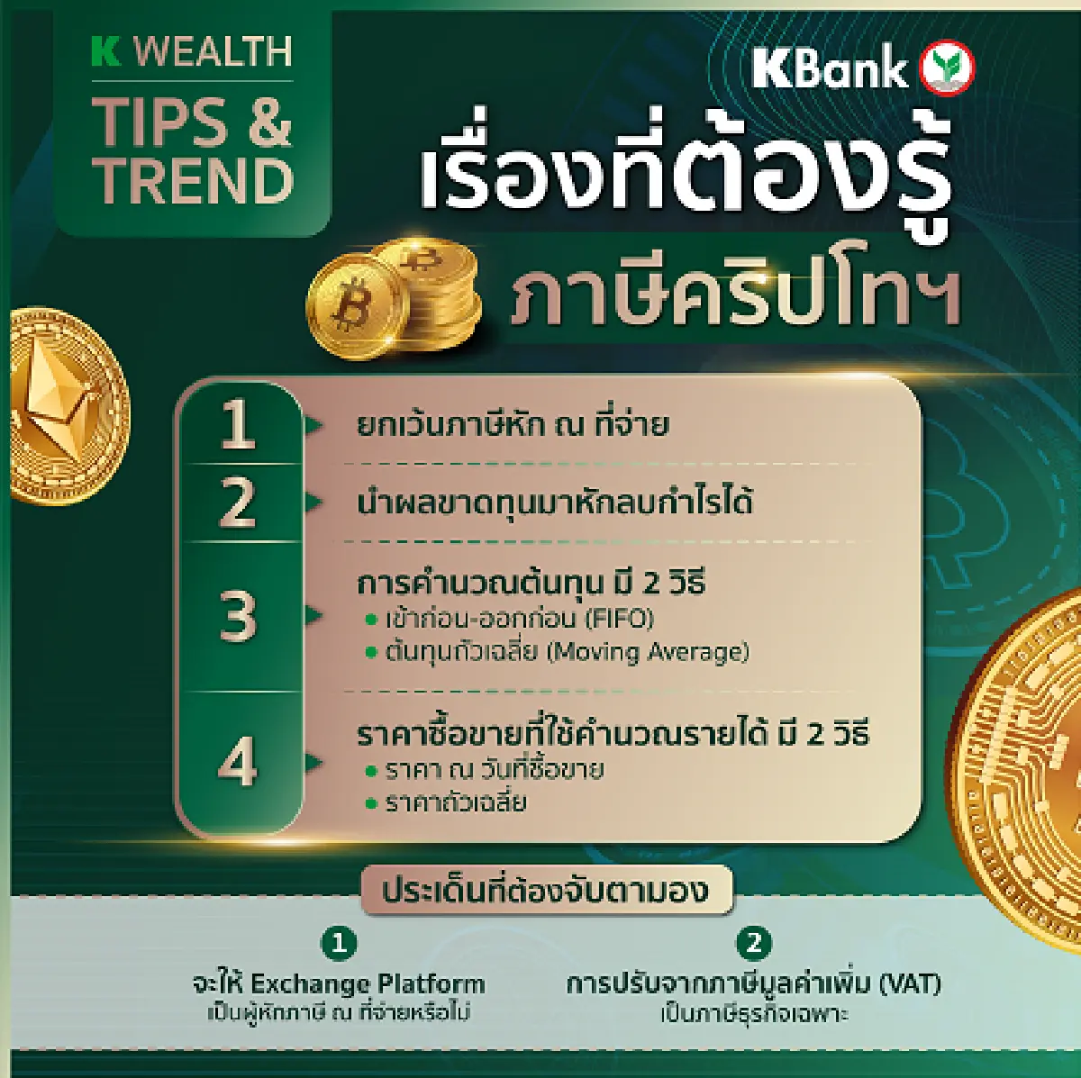 กสิกรไทยแนะวิธีเตรียมยื่น “ภาษีคริปโทฯ” 