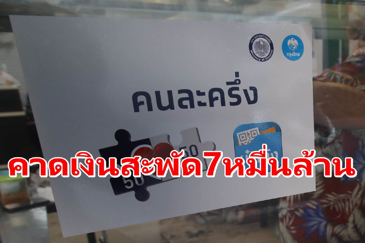 รัฐบาลคาดคนละครึ่งเฟส4 สร้างเงินสะพัดกว่า7หมื่นล้าน รัฐบาลคาดคนละครึ่งเฟส4 สร้างเงินสะพัดกว่า7หมื่นล้าน
