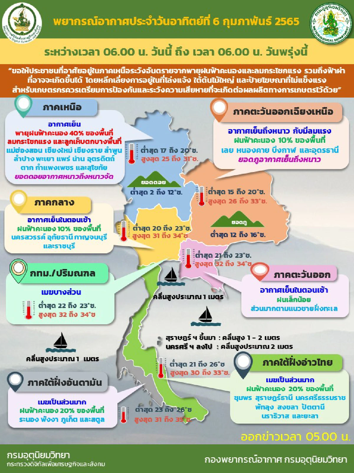 เตือนภาคเหนือมีพายุฝนฟ้าคะนอง40%ของพื้นที่