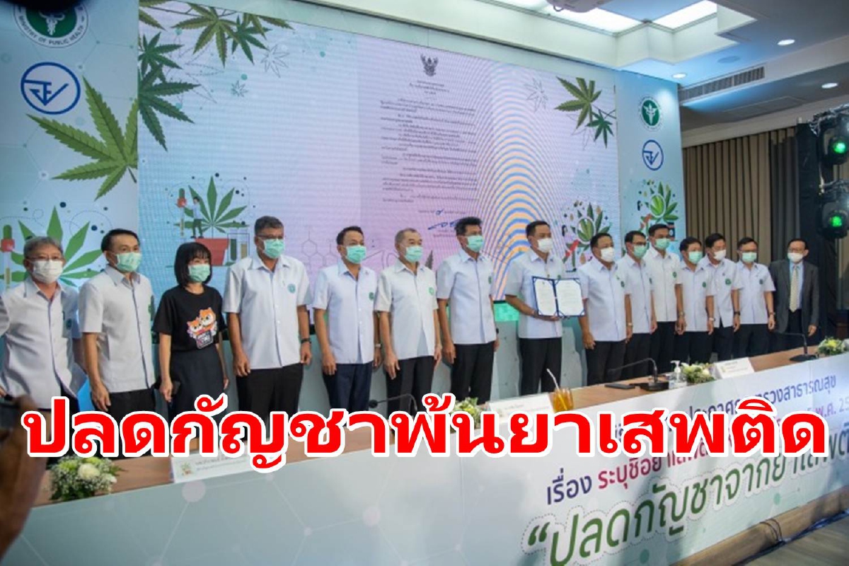 "อนุทิน" ลงนามปลดล็อก "กัญชา" พ้นยาเสพติดแล้ว "อนุทิน" ลงนามปลดล็อก "กัญชา" พ้นยาเสพติดแล้ว