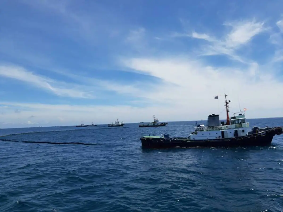 กรมเจ้าท่า จี้ SPRC เคลียร์น้ำมันค้างท่อ 1.2 หมื่นลิตรก่อนปิดรอยรั่ว