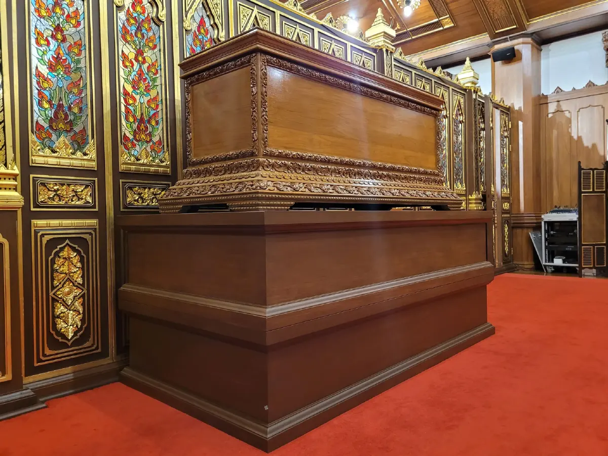 ในหลวงโปรดเกล้าฯพระราชทานโกศมณฑปประกอบศพสมเด็จพระวันรัต 