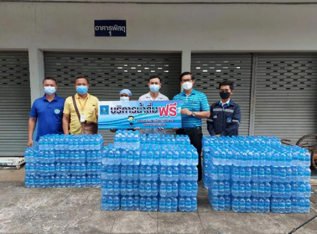“กปภ. ไม่ทิ้งกัน สนับสนุนน้ำประปา แก่โรงพยาบาลสนามและศูนย์พักคอยทั่วประเทศ”