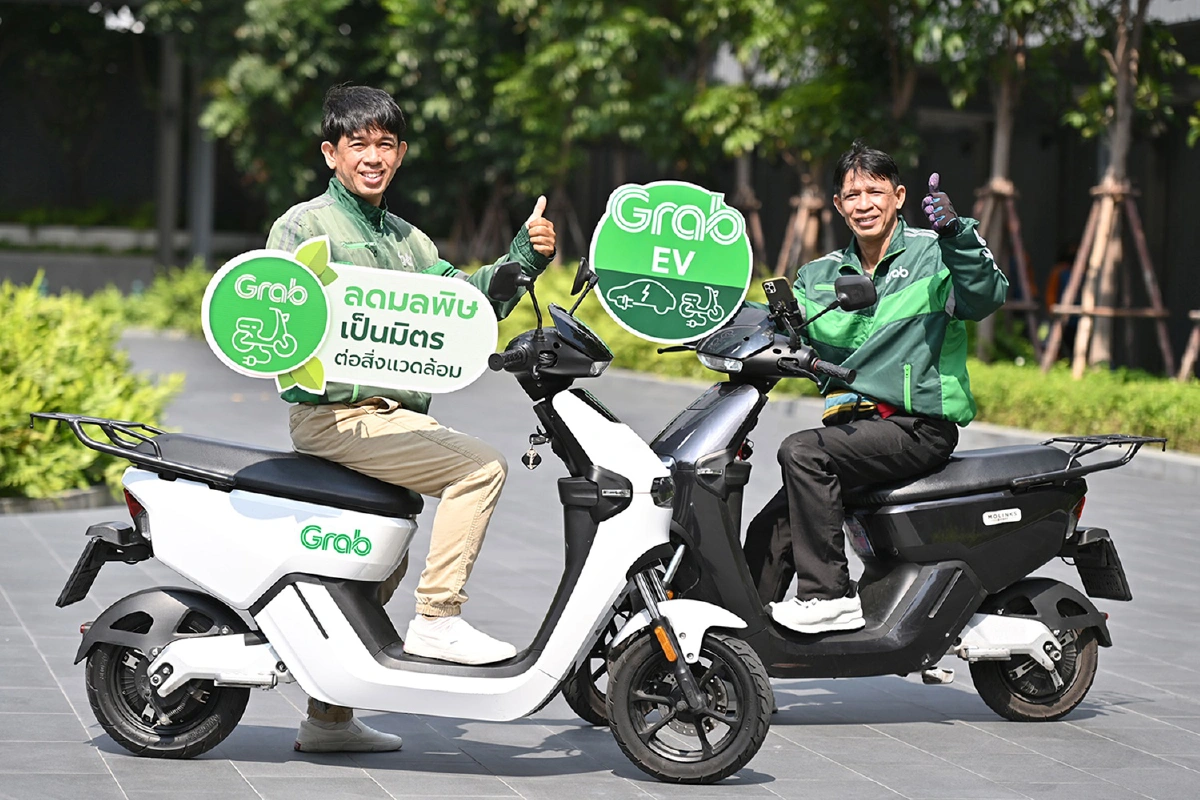 แกร็บ หนุนภาครัฐ-ดันพลังงานสะอาด ตั้งเป้า 5 ปีเพิ่มพาร์ทเนอร์ใช้รถ EV 10%