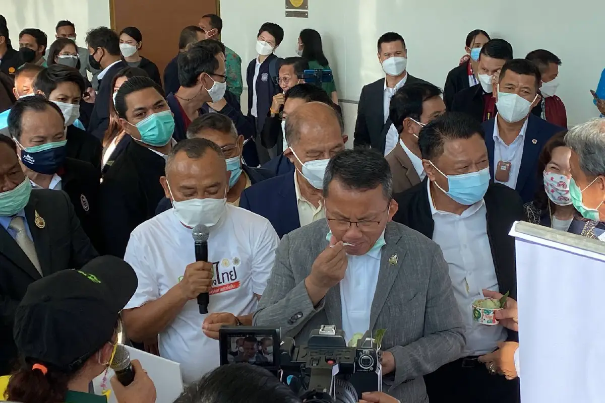 สมศักดิ์ชิมไอศกรีมใบกระท่อมกินใบสดรูดก้านแดง