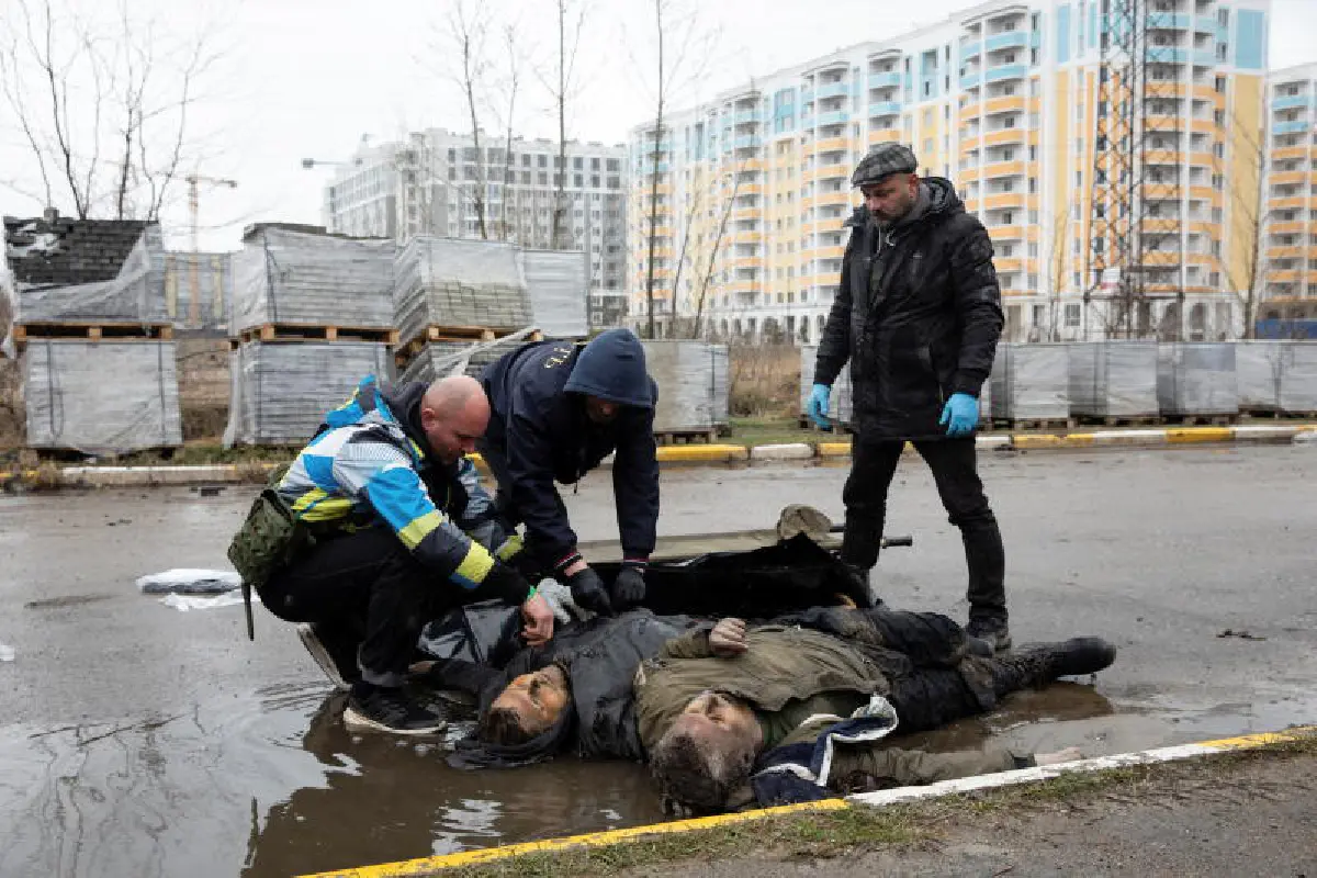 ท้องถนนที่มีแต่ศพ ภาพการสังหารหมู่ที่ยูเครน (คำเตือน - มีภาพผู้เสียชีวิต)