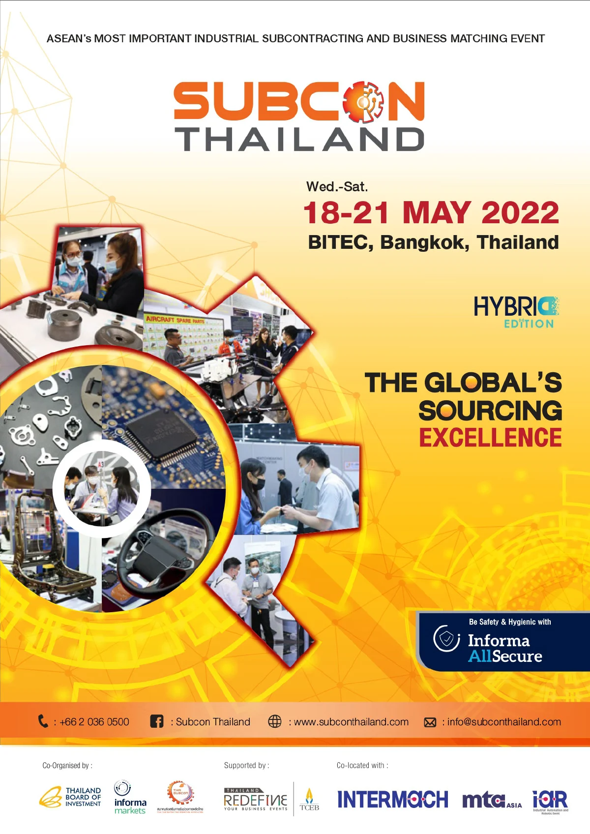เตรียมพบ “Subcon Thailand 2022” 18-21 พ.ค. 65 นี้