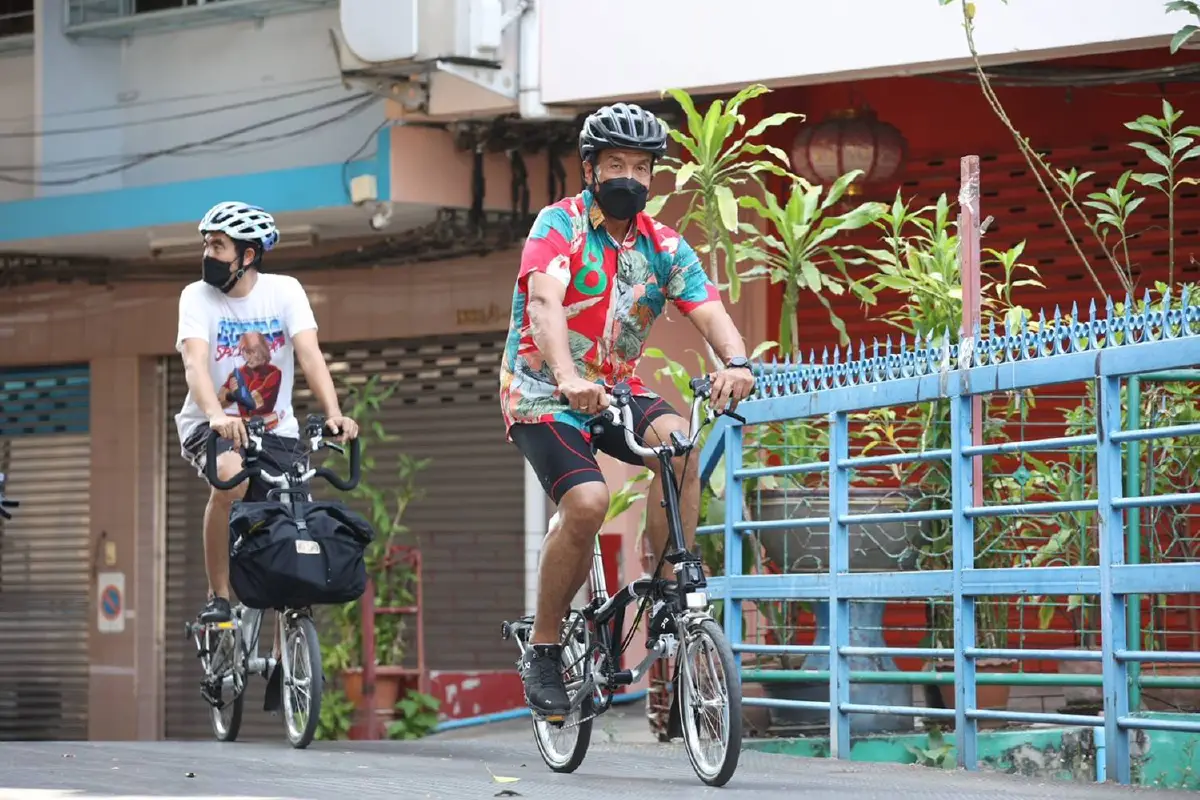 "ชัชชาติ"ชูนโยบายส่งเสริมใช้จักรยานไม่ขัดผู้สมัครสก.อิงกระแส