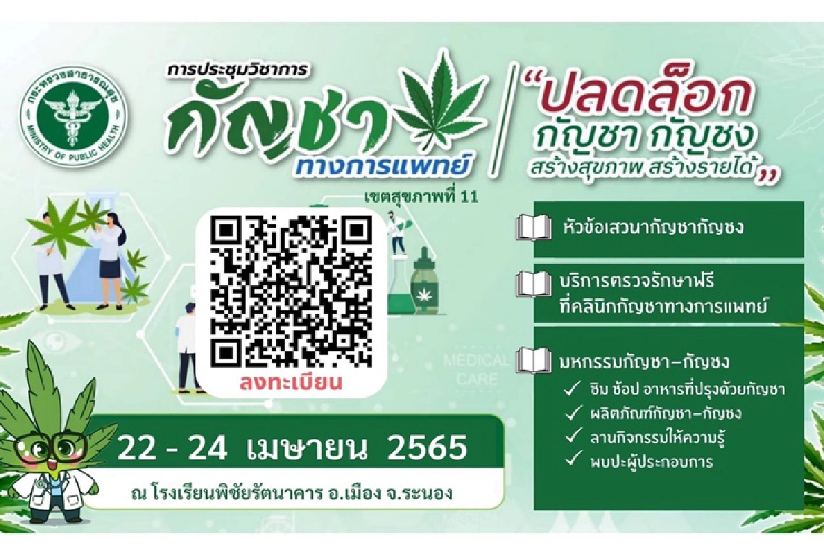 อนุทิน ลุยต่อ เตรียมเปิดงาน กัญชาทางการแพทย์จ.ระนอง 22 เม.ย.นี้