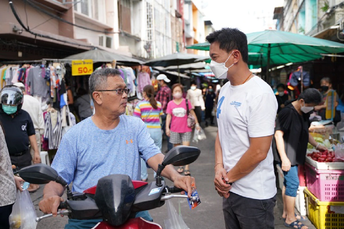 "พี่เอ้" หาเสียงสาทร ลั่น ตั้งใจแก้น้ำท่วม ดันกทม.เมืองสวัสดิการทันสมัย