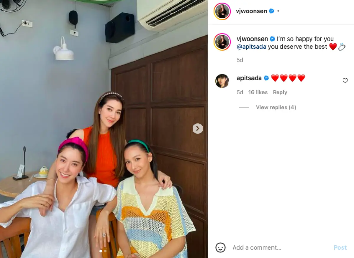  กระแทกตา กระแทกใจ! “ไอซ์ อภิษฎา” กับแหวนหมั้นเม็ดใหญ่เบ้อเริ่ม