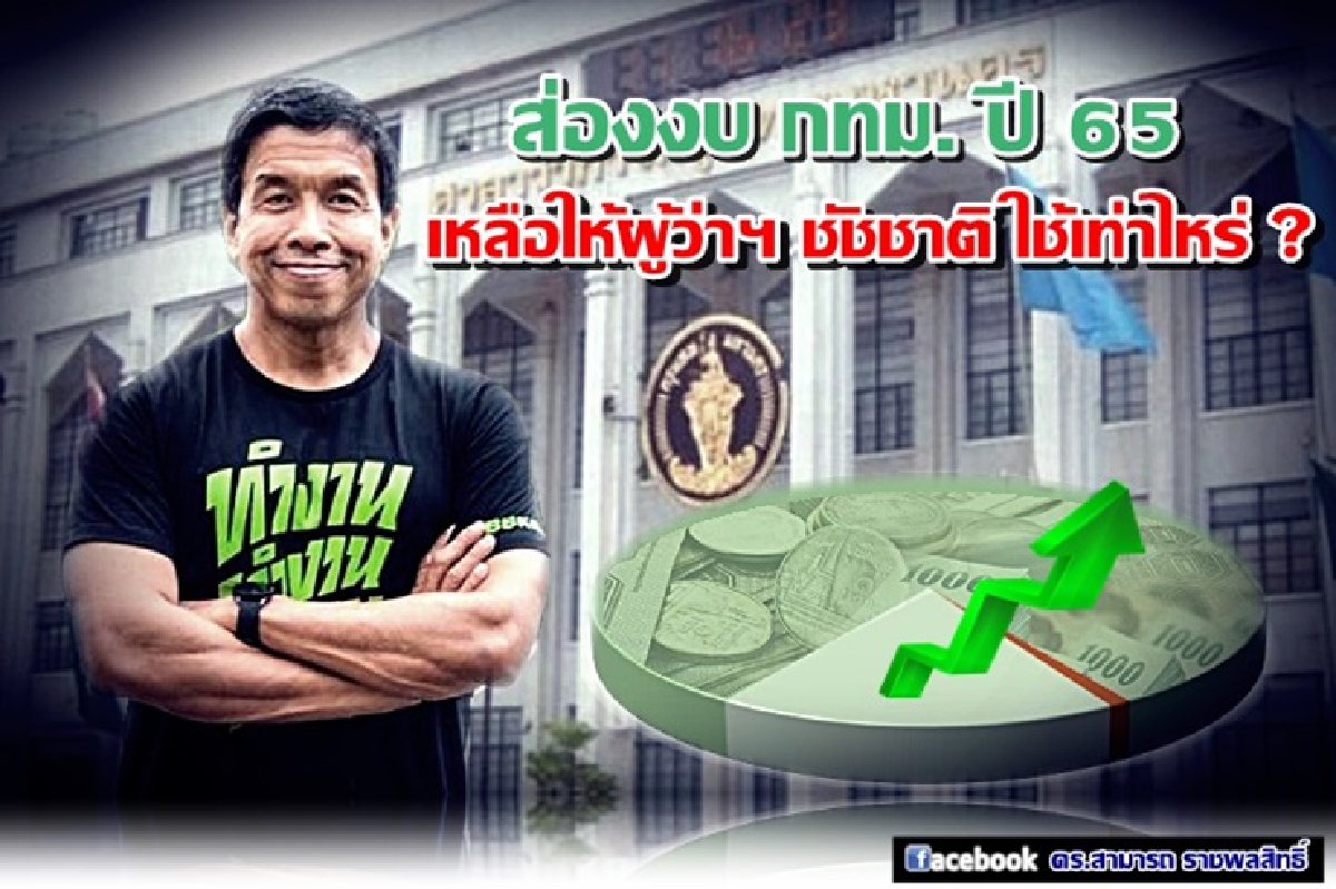 เปิดงบกทม.เกือบ8หมื่นล้านเหลืองบลงทุนให้"ผู้ว่าฯชัชชาติ"ใช้แค่ 94 ล้าน เปิดงบกทม.เกือบ8หมื่นล้านเหลืองบลงทุนให้"ผู้ว่าฯชัชชาติ"ใช้แค่ 94 ล้าน